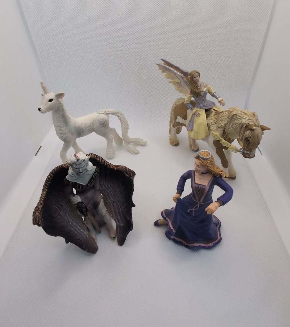 4 Vintage Schleich Bayala Elf Fantasy Collectibles '06, '07, '12